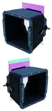 Slotted lens hood